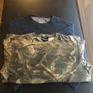 men’s large, Navy and Camo, see tag in photos.